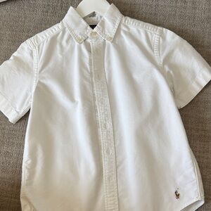 Ralph Lauren White Kids Button Down Shirt
